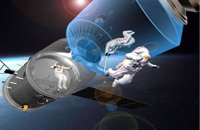 'Shenzhou 11' è stato attraccato con successo al laboratorio orbitante 