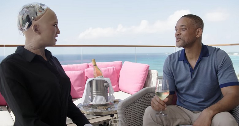 L'artista hip-hop americano Will Smith è stato un po 'offeso dal robot Sofia