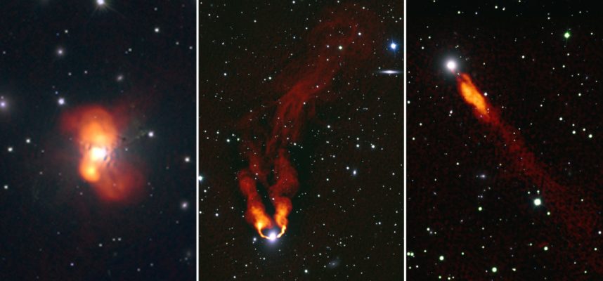 Gli astronomi hanno fotografato galassie che sembrano fiamme che bruciano nell'oscurità 