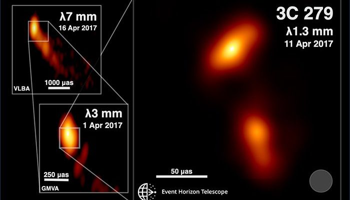 Gli astronomi hanno appena scattato un'istantanea di un jet che fuoriesce da un buco nero 