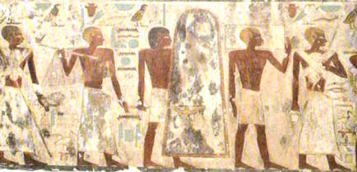 Satelliti biondi, dalla tomba di Djehutihotpe, Deir al-Bersh, Medio Regno