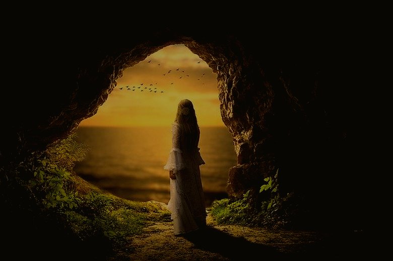 Il portale nero della gola del fiume Urdy