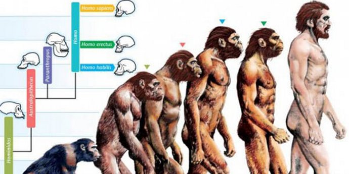 Uomo preistorico in sandali alla moda