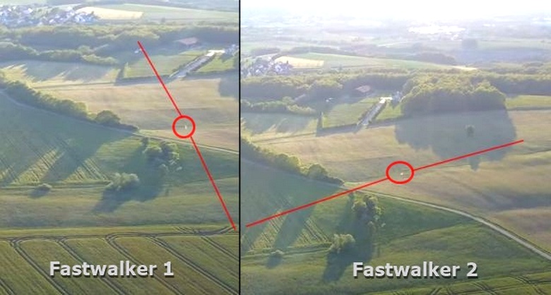 Il drone ha registrato due UFO ad alta velocità, il cui volo è stato chiaramente coordinato da qualcuno