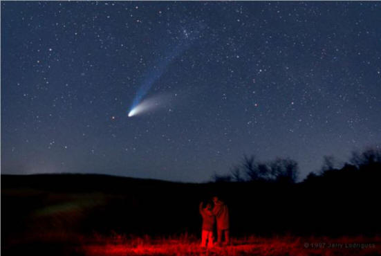 Gli spiriti viaggiano su comete e meteoriti