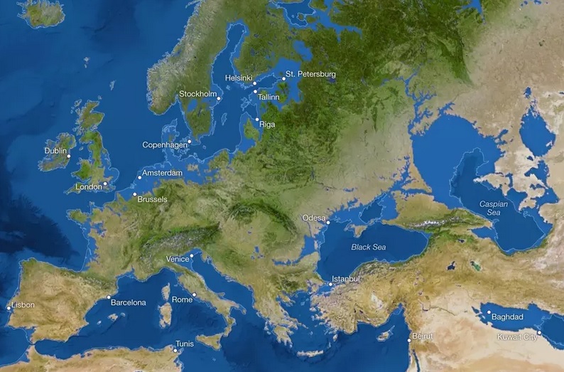 La parte europea di Russia, Londra e Florida può andare sott'acqua