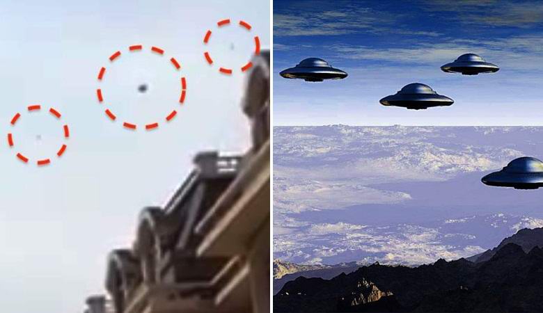 Flottiglia UFO che sorvola la Cina