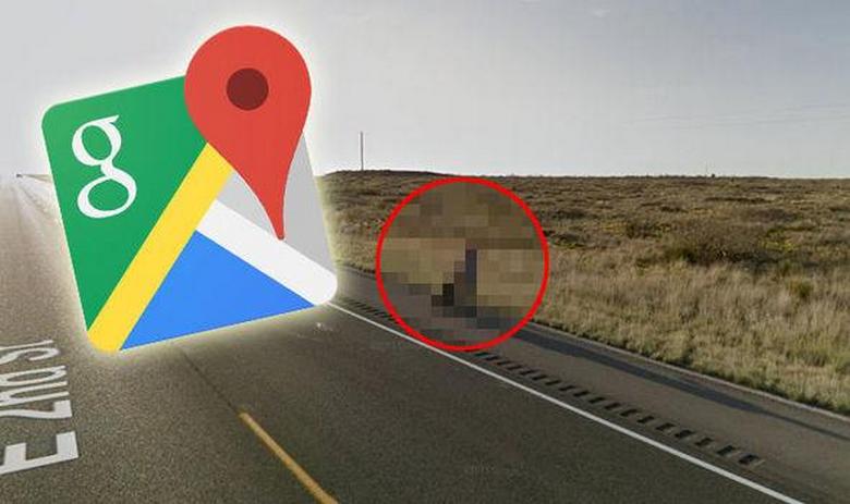 Google Maps ha scoperto un uomo su una strada deserta