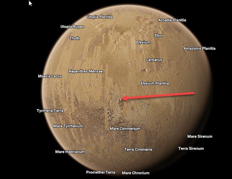 Google Space ha rivelato una base spaziale su Marte?