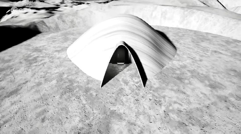 Gli studenti architetti greci hanno proposto un concetto insolito di base lunare