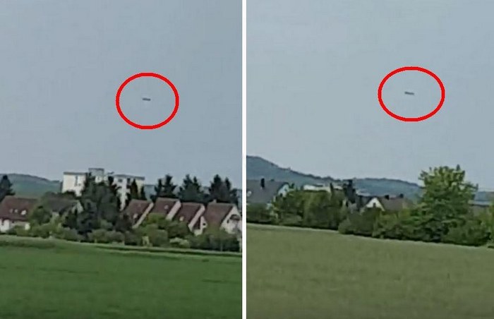 Un enorme UFO a forma di sigaro sulla Germania