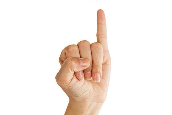 il mignolo della mano destra prude 