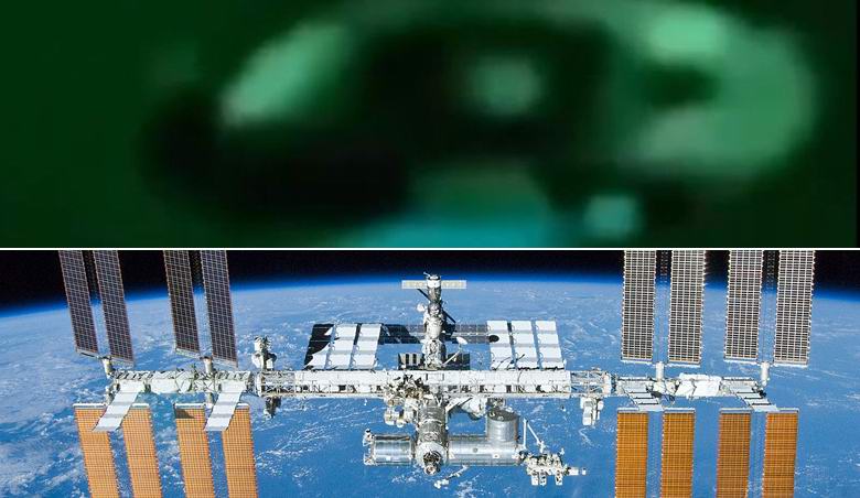 La telecamera ISS ha catturato un disco di metallo che sorvolava la Terra