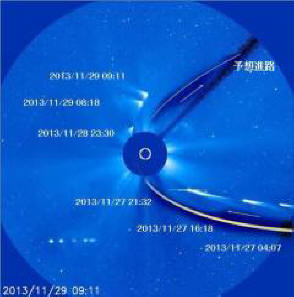 La cometa ISON ha cambiato la sua traiettoria?