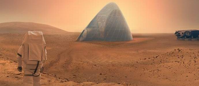 Igloo di ghiaccio marziano