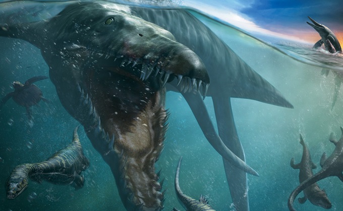 Il mostro marino nuota nel Tamigi. Video