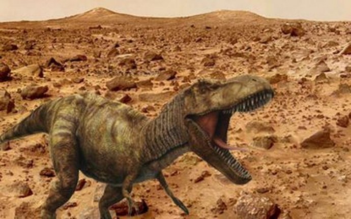 Piramidi e ossa di dinosauro trovate su Marte