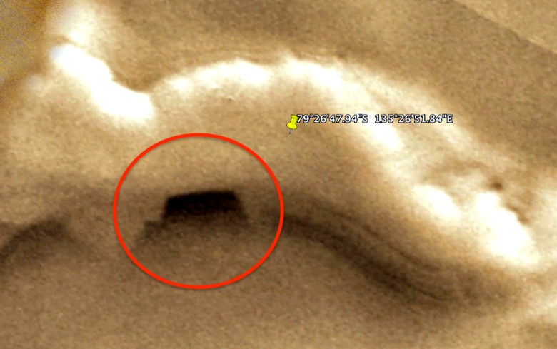 Trovato sulla mappa di Google Mars