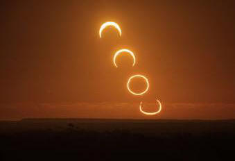 La prossima settimana ci sarà un'eclissi solare circolare