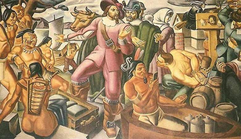 Nella vecchia foto c'era un indiano con uno smartphone