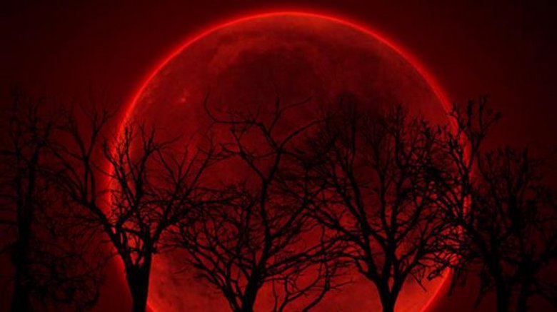 Una luna insanguinata è sorta sull'America - un brutto segno