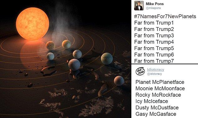 La NASA chiede come nominare sette nuovi pianeti 