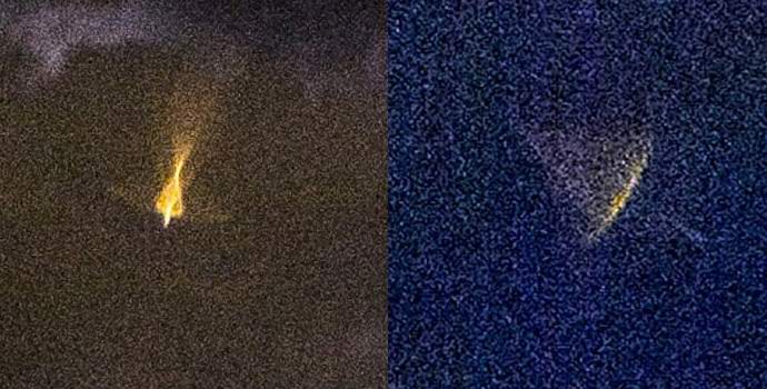 Insoliti UFO hanno fatto precipitare l'americano nel panico