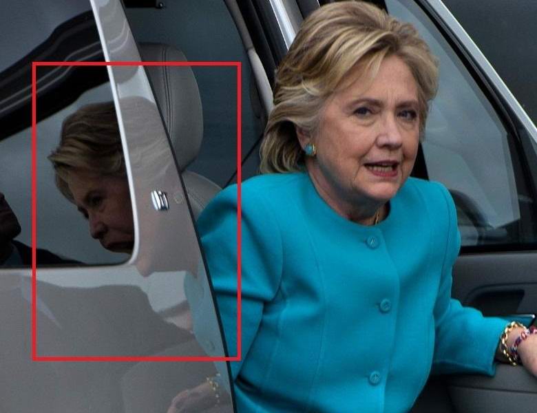 La foto inspiegabile di Hillary Clinton non è un montaggio