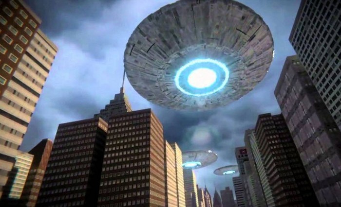 L'UFO che sorvola New York, ha causato disagio