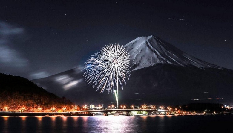 Vacanze di Capodanno e fuochi d'artificio