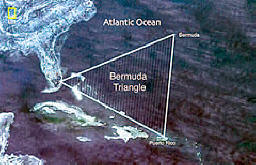 L'area del triangolo delle Bermuda è nota per le anomalie che si pensa siano causate dall'azione del cristallo magico.