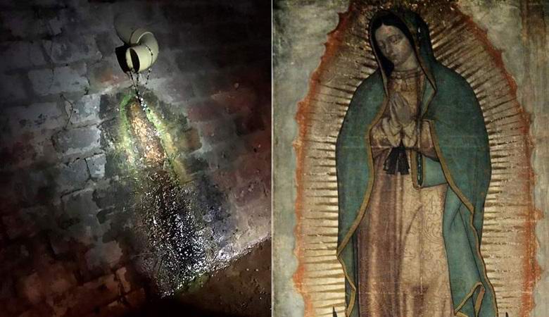 L'immagine della Vergine Maria è stata scoperta su un muro in Colombia