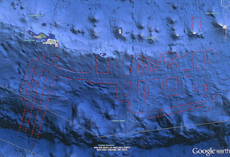 Un'enorme struttura sottomarina - una base UFO aliena trovata vicino all'isola di Saipan?