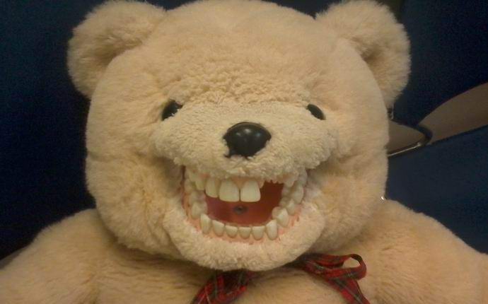 Un orsacchiotto rianimato girato sulla macchina fotografica