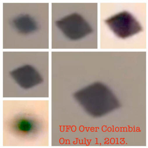 UFO piramidale catturato sulla Colombia