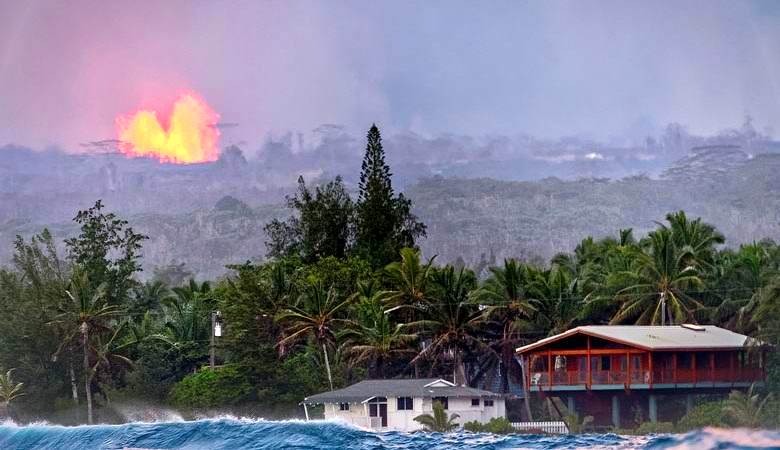 L'area delle Hawaii è aumentata di 350 ettari a causa dell'eruzione vulcanica