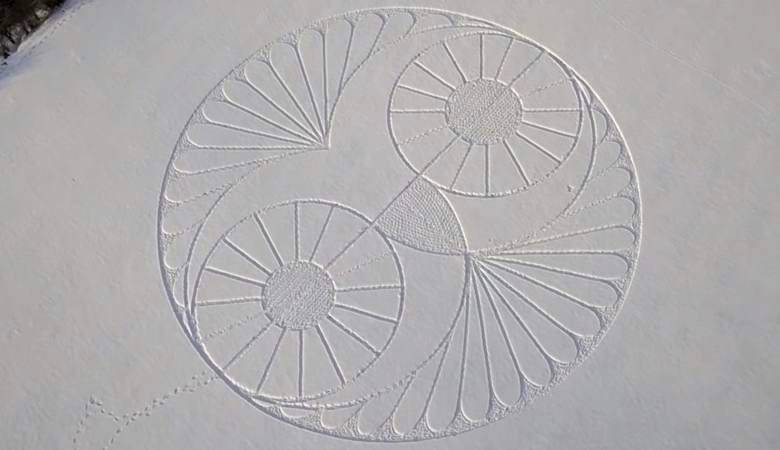 Gli alieni ora disegnano cerchi nella neve?