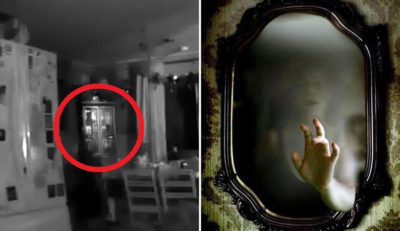 Il riflesso fantasma è caduto sulla telecamera di sorveglianza