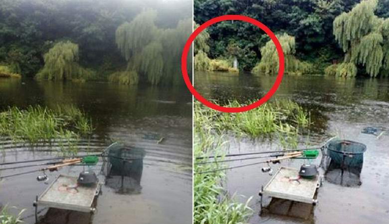 Il pescatore ha fotografato un fantasma sul fiume