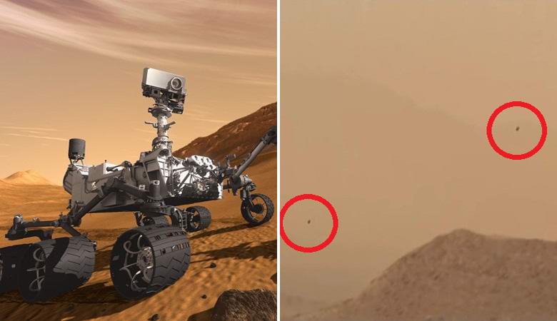 Rover Curiosity catturato su Marte