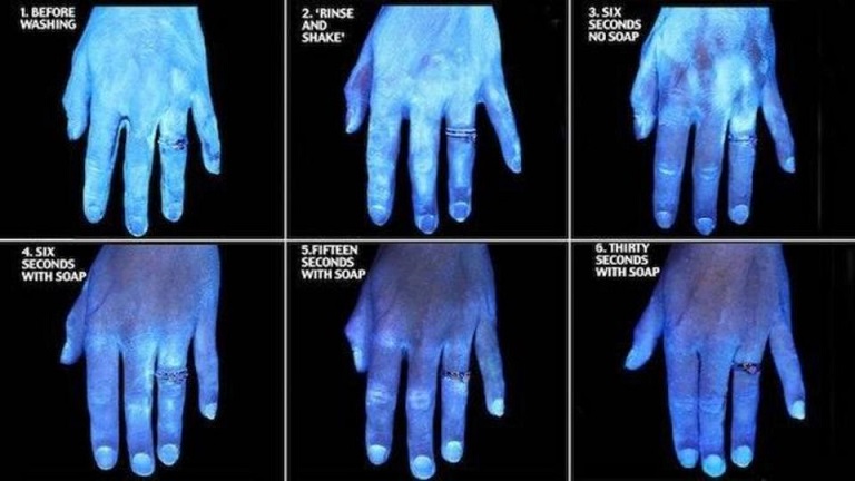 Quanto tempo ci vuole per lavarsi le mani con sapone e senza sapone per distruggere i batteri (foto)