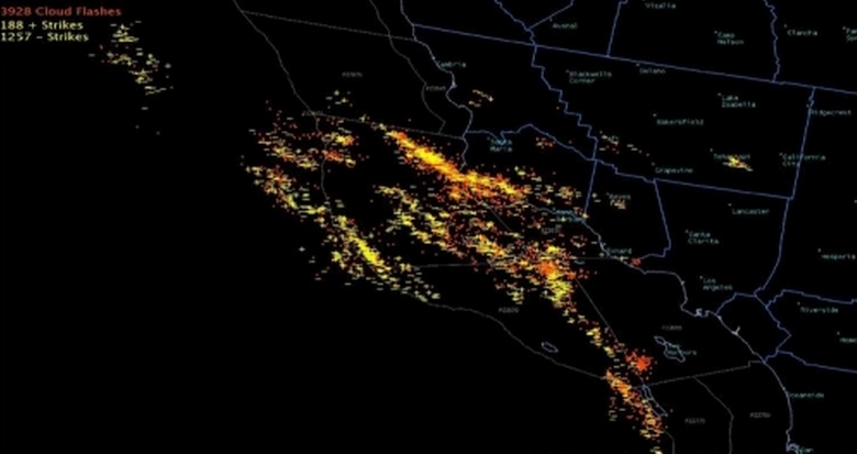 Tempesta leggera sulla California come presagio di un nuovo disastro?