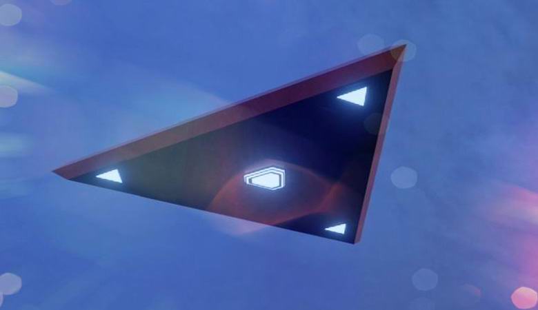 Un triangolo oscuro catturato sopra Washington