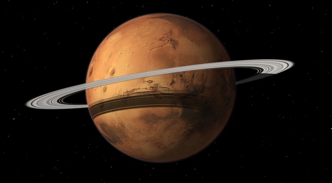 Marte potrebbe avere anelli