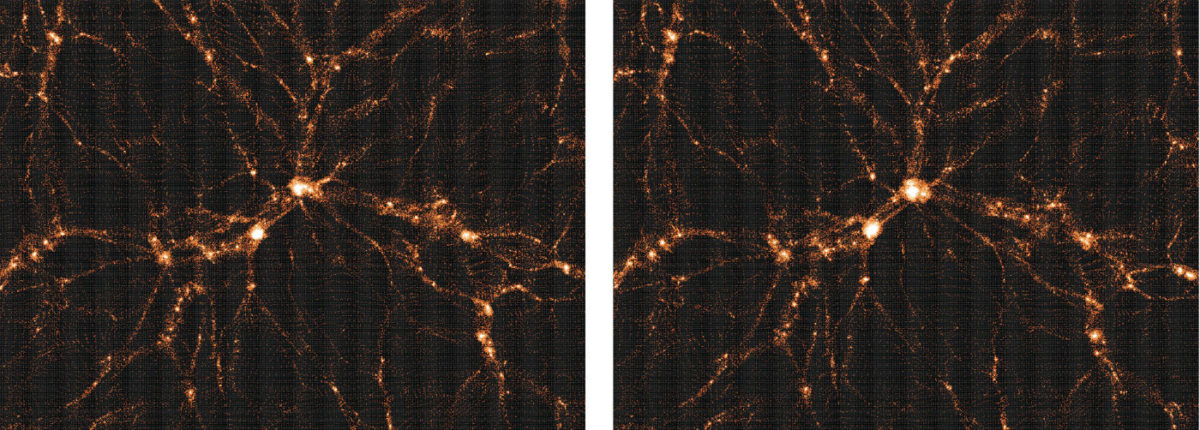 Gli scienziati hanno presentato una nuova mappa della distribuzione della materia nell'universo 