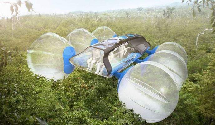 Una macchina straordinaria ti permetterà di guidare sulle corone degli alberi