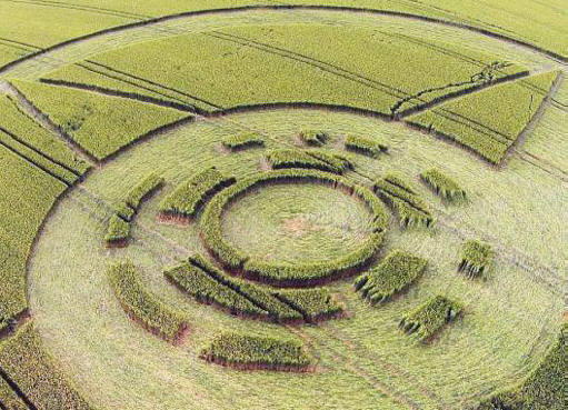 Un disegno è apparso sul campo nella Repubblica Ceca