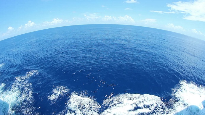 Nei tempi antichi, la terra era completamente ricoperta d'acqua