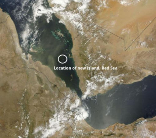 Una nuova isola si è formata nel Mar Rosso
