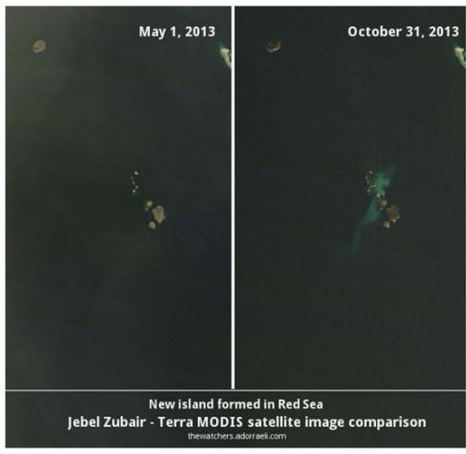 Una nuova isola si è formata nel Mar Rosso